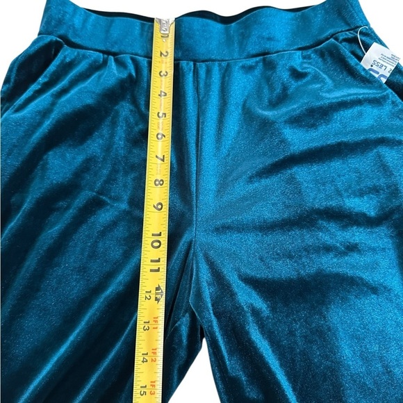 Rachel Roy Velvet Pull On Dark Green Teal Turquoise Pants Size M NWT - Picture 14 of 17